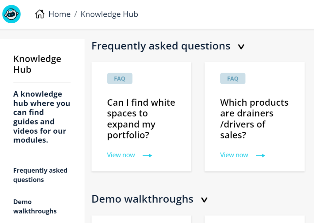Knowledge hub that can be used for self-training or for guided learning.